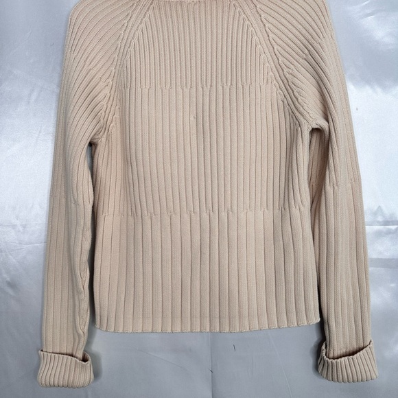GAP Beige Ribbed Zip Up Sweater Size XL - Picture 7 of 15